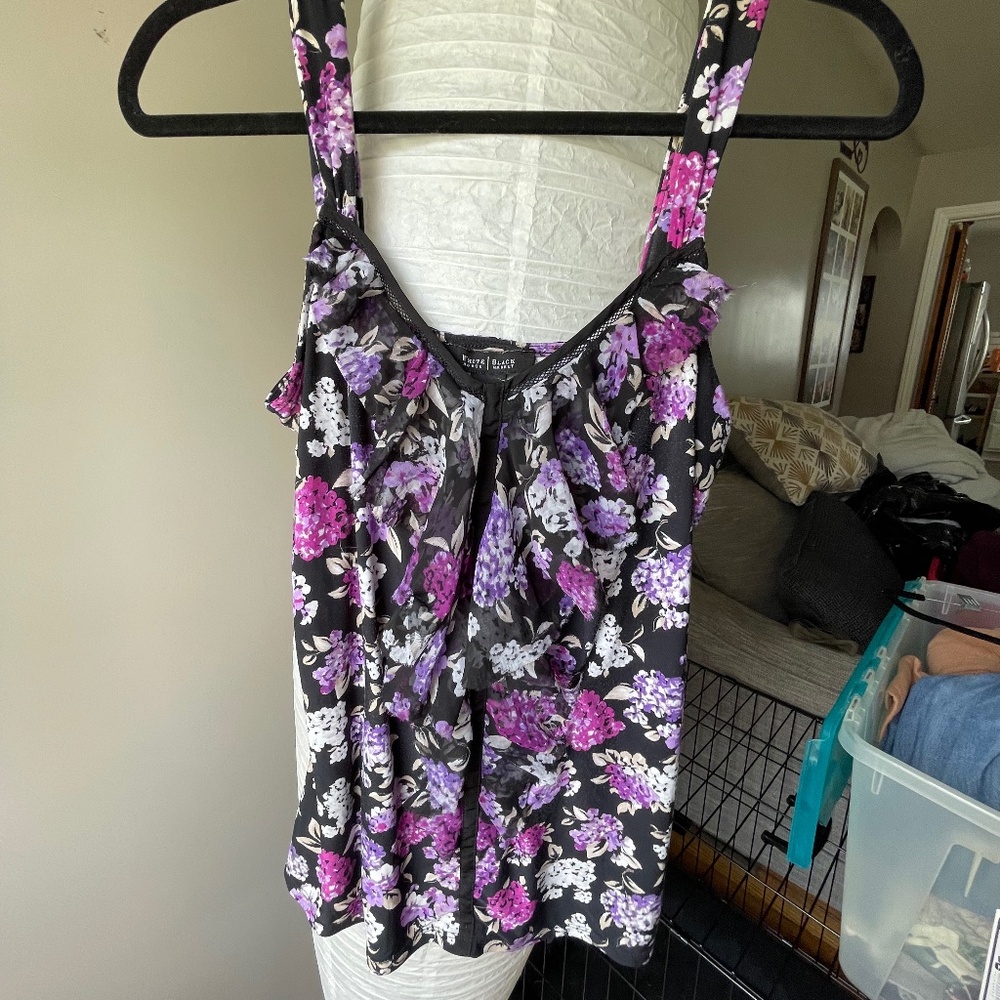 WHBM Purple FLoral Tank